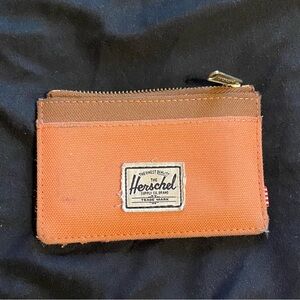 Herschel Supply Co Oscar Coral and Tan Cardholder Wallet